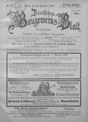 58. Jahrgang. Nr. 36.