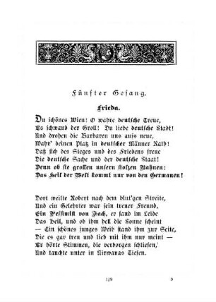 Fünfter Gesang. Frieda