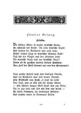 Fünfter Gesang. Frieda