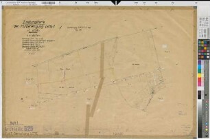 Lette (Coesfeld), Flurbereinigung Lette II, Bl.1 Zuteilungskarte Lette Flur 1