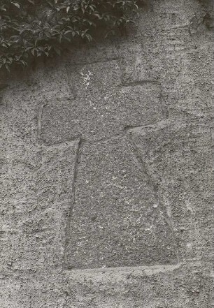 Steinkreuz, eingemauert