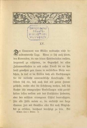 Herr von Müller : Roman von Ernst Wichert, 2