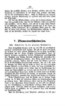 Schulfeier in der Provinz Westphalen : : [V. Elementarschulwesen]