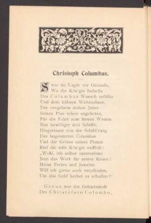 Christoph Columbus.