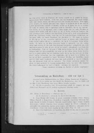Versammlung zu Marienburg. - 1386 vor Apr. 1.