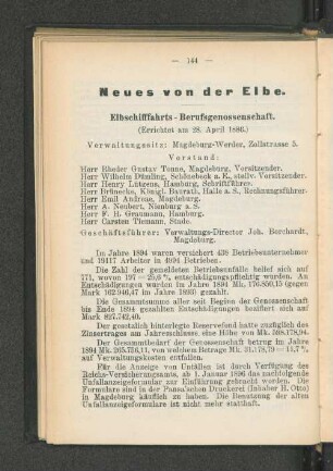 Elbschifffahrts-Berufsgenossenschaft.