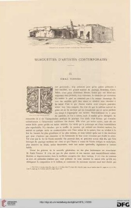 5: Silhouettes d'artistes contemporains, [3] : Émile Vernier