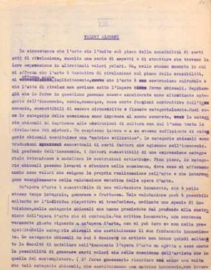 80-86, VIII VALORI ALTERNI