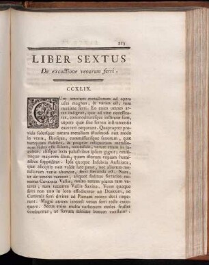 Liber Sextus De excoctione venarum ferri