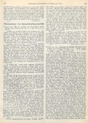 378-379 [Rezension] Hoffmann, Ernst, Platonismus und christliche Philosophie