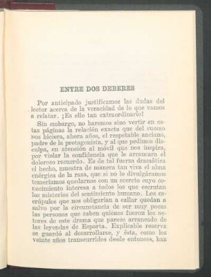 Entre dos deberes