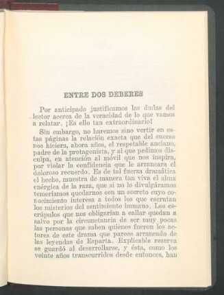 Entre dos deberes