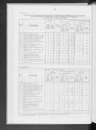 Tabelle 12 Die Haupt- und Zweigniederlassungen der Unternehmen des Großhandels ihre Beschäftigten und ihr Umsatz, gegliedert nach der Hauptfunktion der Niederlassungen und nach Wirtschaftsgruppen der Unternehmen