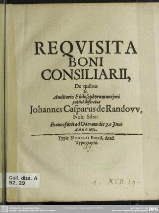 Reqvisita Boni Consiliarii
