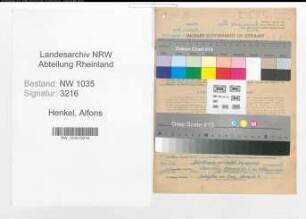 Entnazifizierung Alfons Henkel , geb. 27.04.1905 (Steiger)
