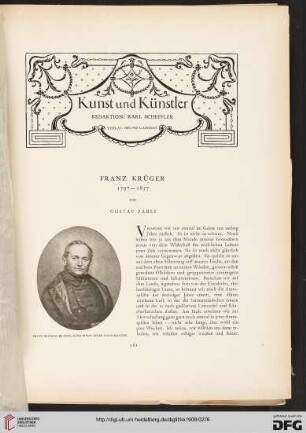 Franz Krüger: 1797-1857