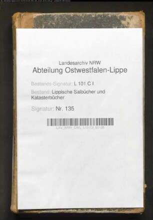 Salbuch der ehem. Vogtei Lage von 1855, Bd. 2 (Duplikat)