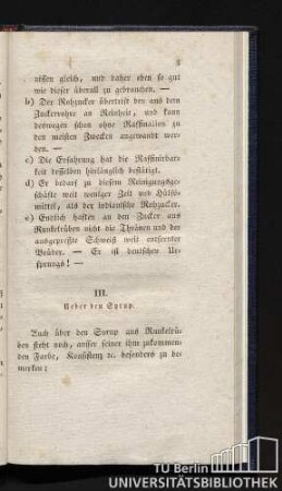 III. Ueber den Syrup.