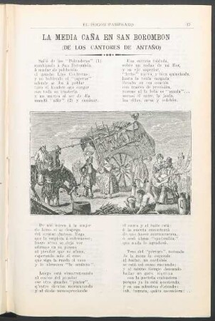 La media caña en San Borombon (de los cantores de Antaño)