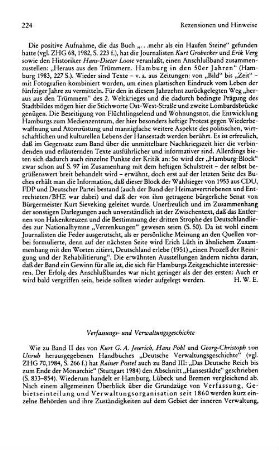 Heraus aus den Trümmern, Hamburg in den 50er Jahren, zusammengestellt von Kurt Grobecker, Erich Verg und Hans-Dieter Loose : Hamburg, 1983