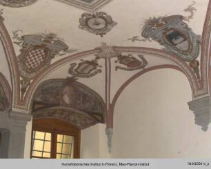 Allegorie der Florentia mit Wappen der florentinischen Vikariate