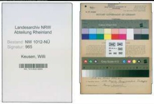 Entnazifizierung Willi Keusen , geb. 13.02.1917 (Landwirt)