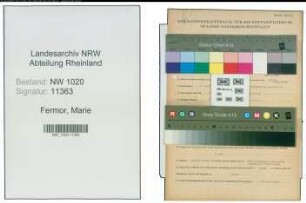 Entnazifizierung Marie Fermor , geb. 03.06.1895 ()