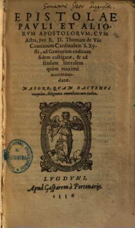 Epistolae Pauli & aliorum apostolorum : cum actis ... ad graec. codd. fidem castigatae ...