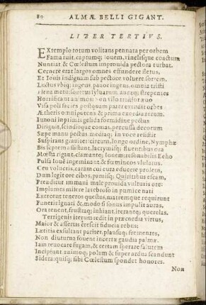 [Belli gigantes], Liber Tertius.
