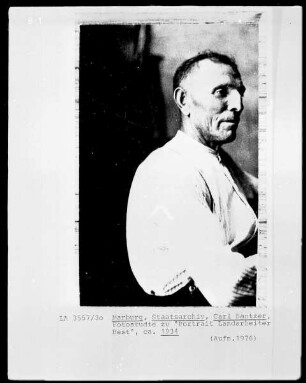 Fotostudie zu "Portrait Landarbeiter Best"