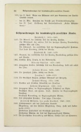 Besitzerweiterungen des brandenburgisch-preußischen Staates