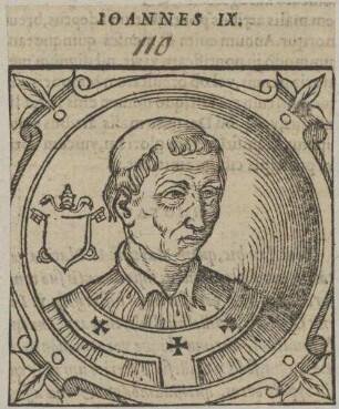 Bildnis von Papst Ioannes IX.