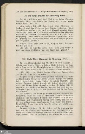 101. Ein Urteil Moltkes über Kronprinz Albert