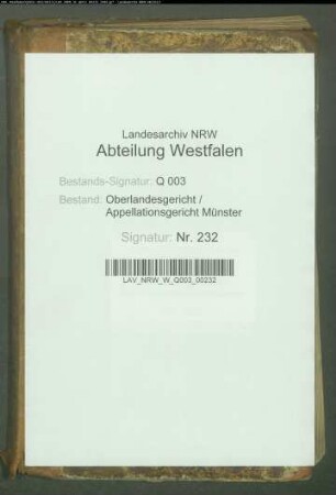 Verzeichnis der hinterlegten Testamente