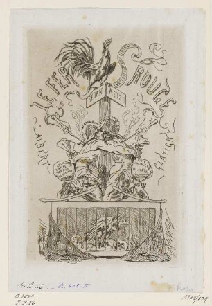 Titelblatt aus: Albert Glatigny, "Le fer rouge", 1870