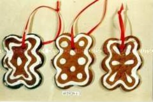 Christbaumschmuck - Lebkuchen-Scheiben (mit gewelltem Rand)