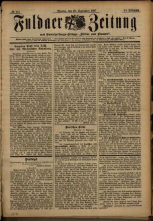 Ausgabe vom Montag, den 20. September 1897.