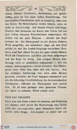 Über das Erhabene