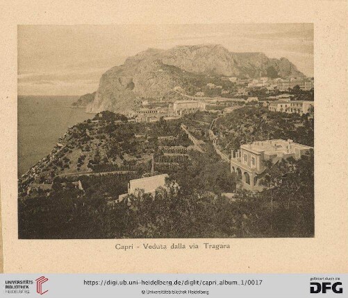 Capri - Veduta dalla via Tragara