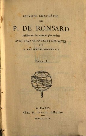 Oeuvres complètes, 3