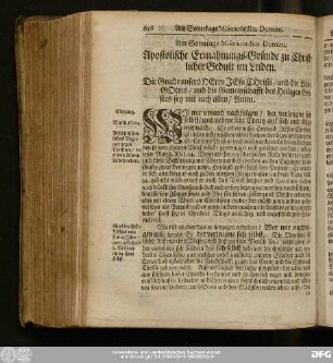 Am Sonntage Misericordias Domini. Apostolische Ermahnungs-Gründe zu Christlicher Gedult im Leiden.