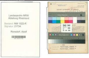 Entnazifizierung Adolf Ronsdorf , geb. 13.10.1885 (Arbeiter)
