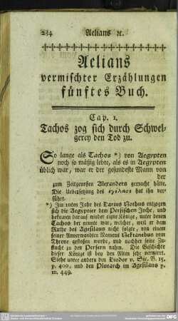 Aelians vermischter Erzählungen fünftes Buch