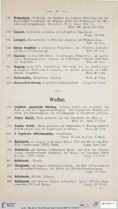 Waffen (Nr. 586 - 669)