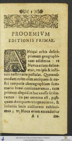 Prooemium Editionis Primae