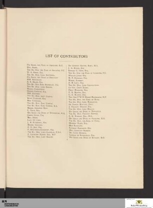 List of Contributors