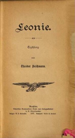 Leonie : Erzählung