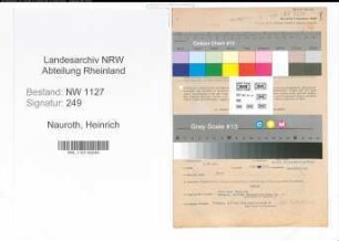 Entnazifizierung Heinrich Nauroth , geb. 25.10.1903 (Angestellter)