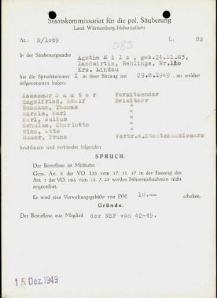 Milz, Agathe