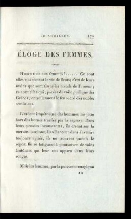 Éloge Des Femmes.